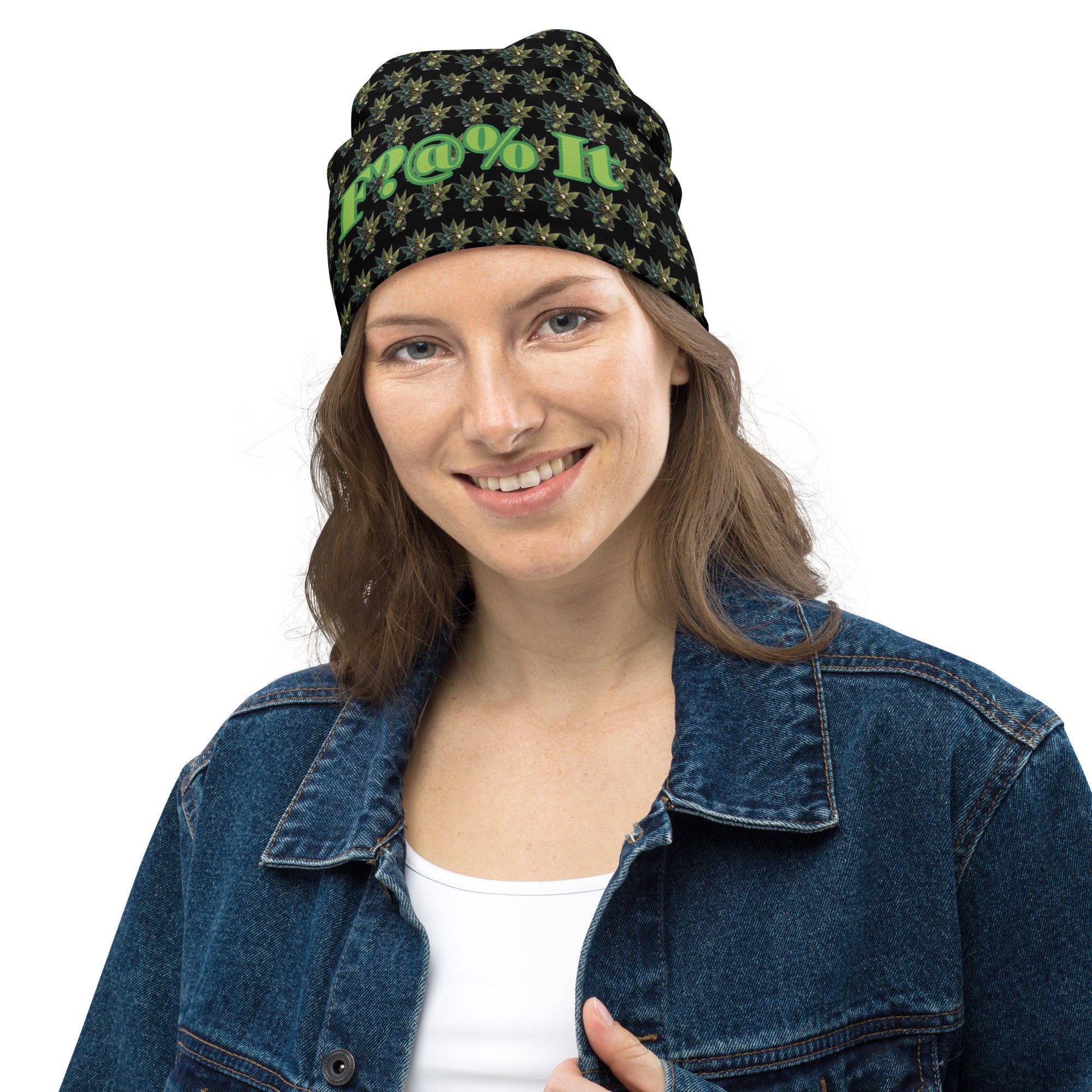 F?@% It All-Over Print Beanie