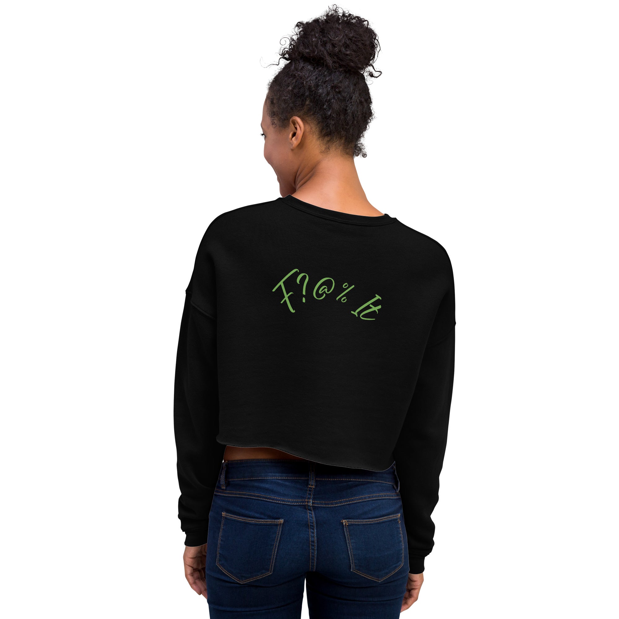 F?@% It Crop Sweatshirt