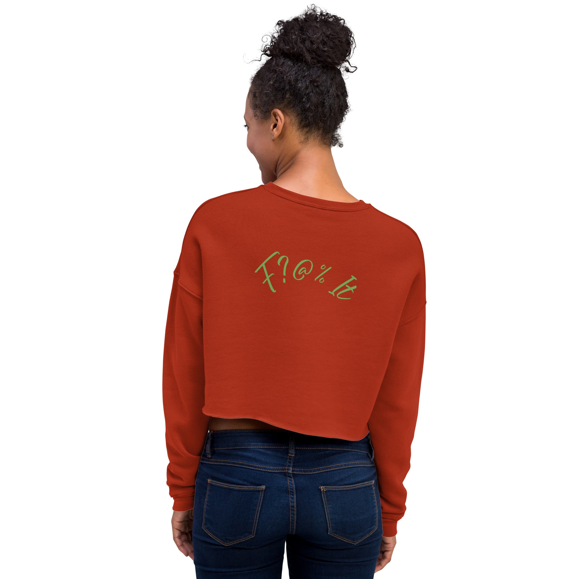F?@% It Crop Sweatshirt