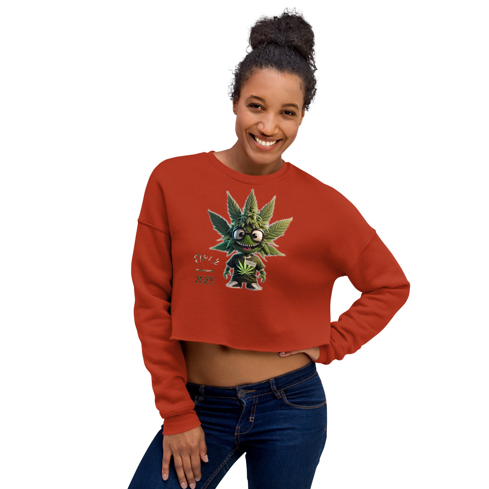 F?@% It Crop Sweatshirt