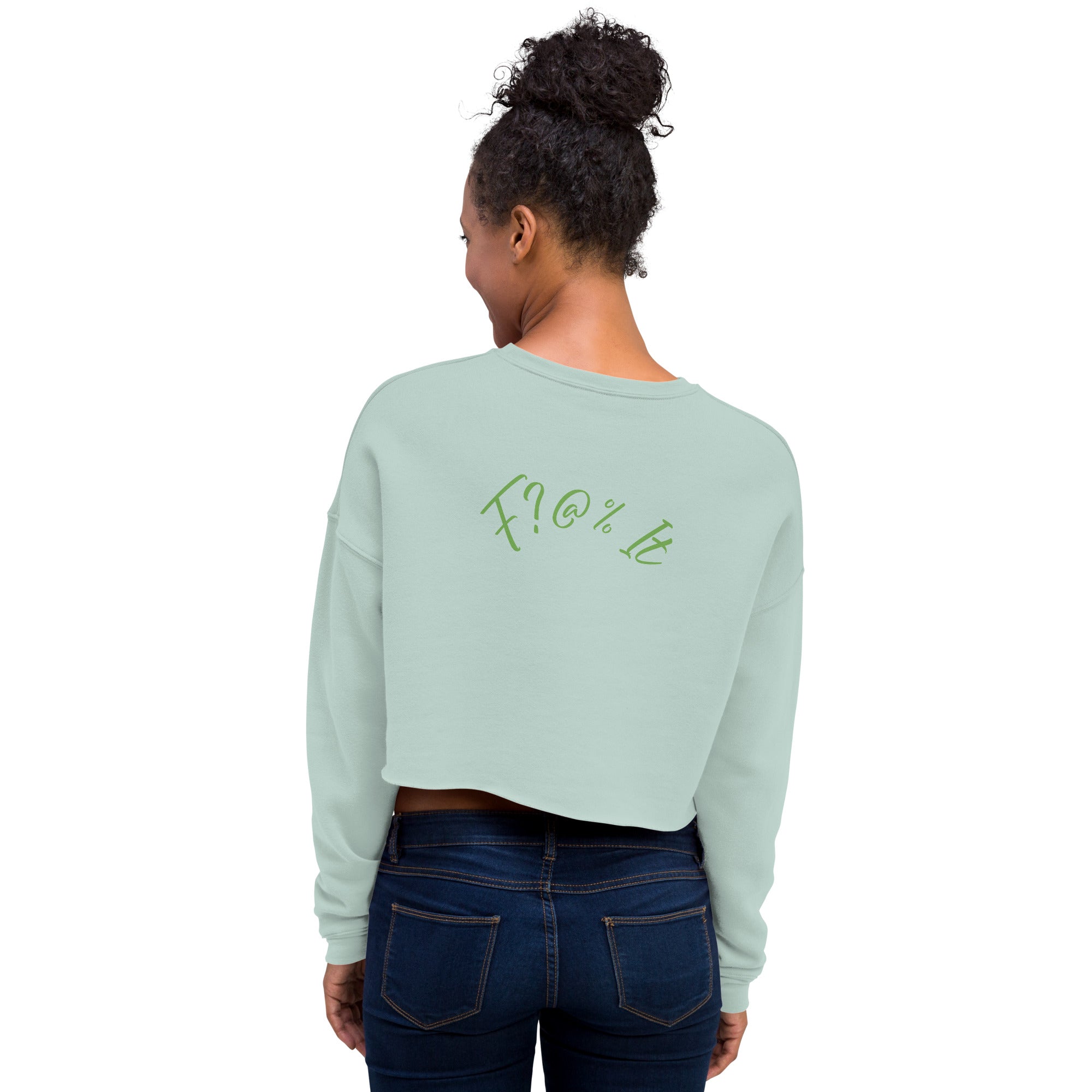 F?@% It Crop Sweatshirt