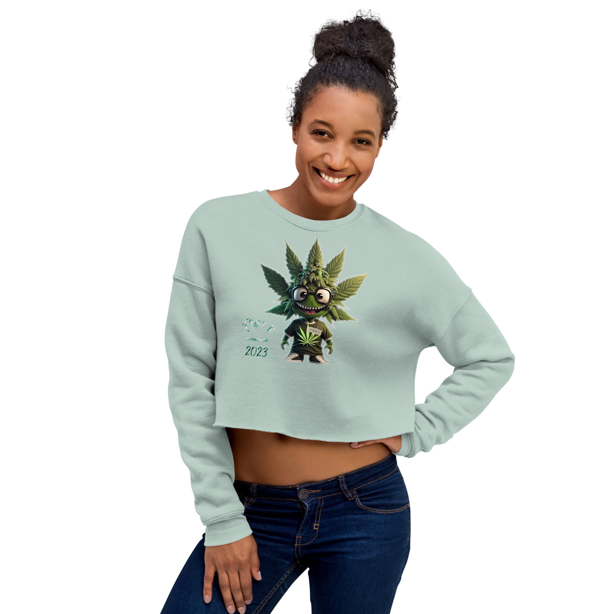F?@% It Crop Sweatshirt