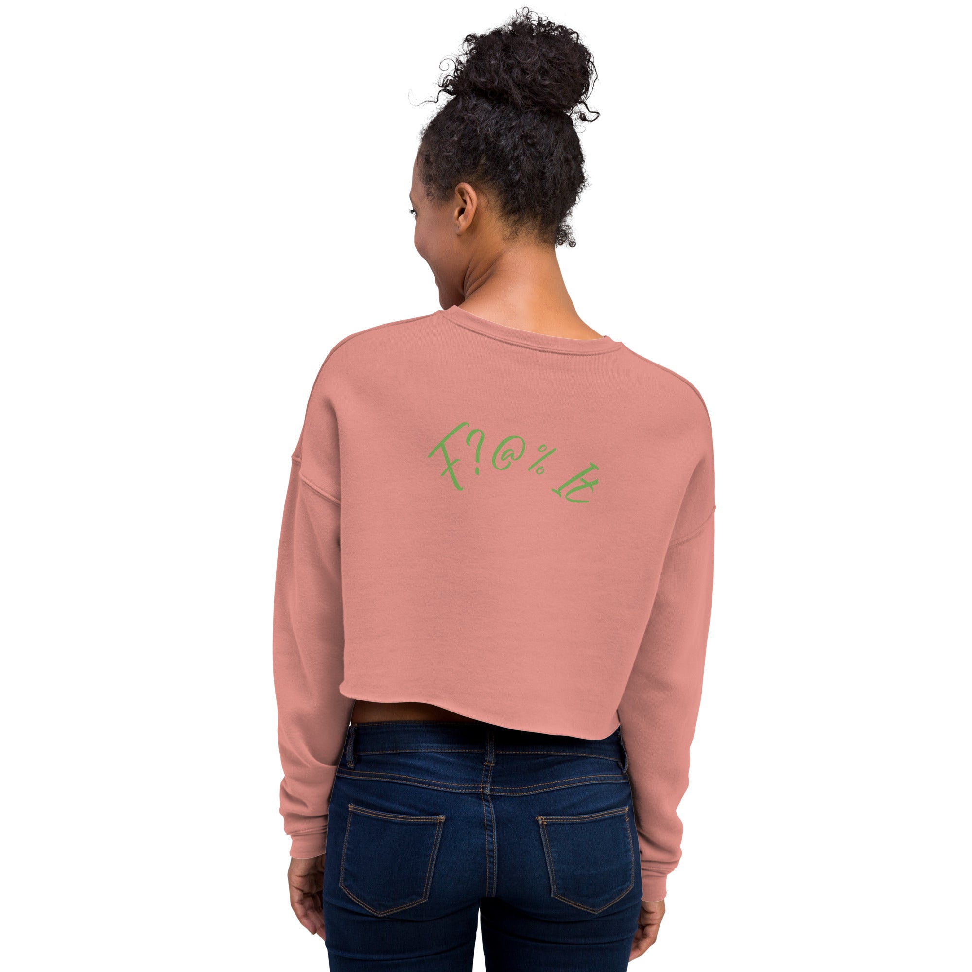 F?@% It Crop Sweatshirt