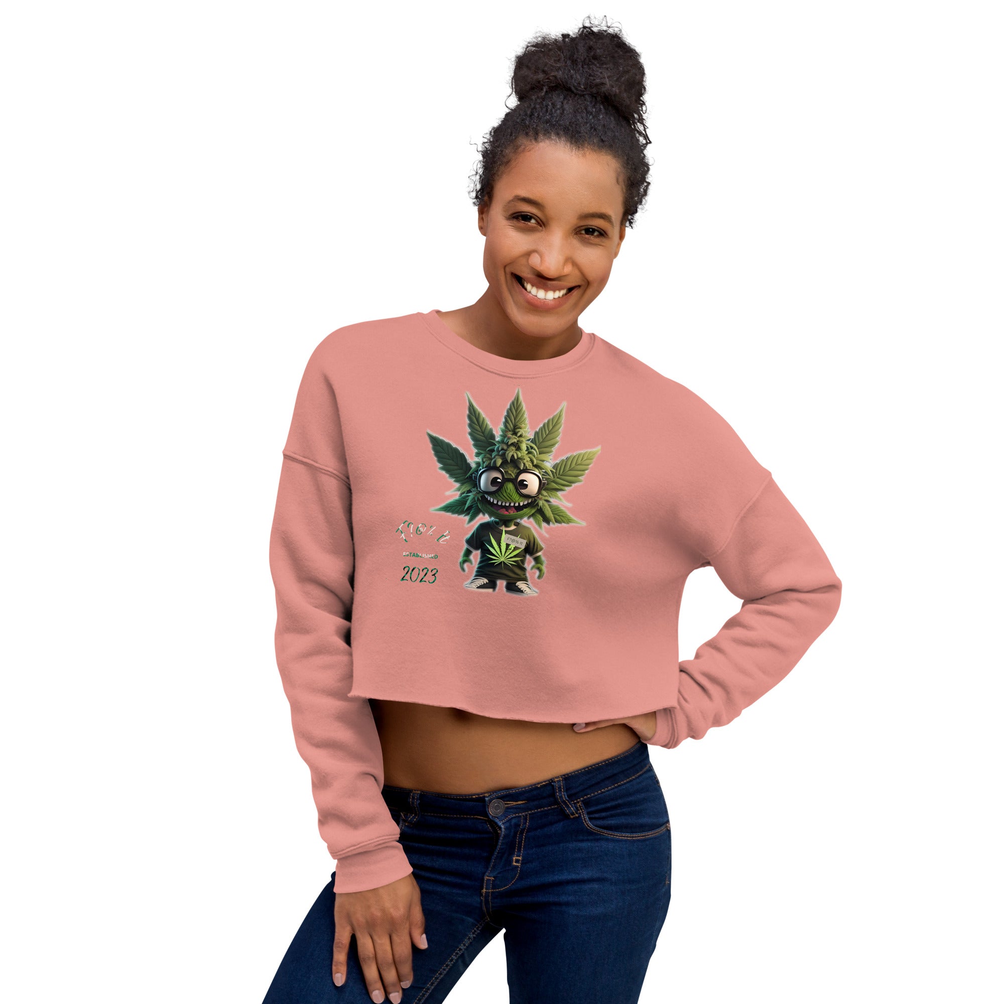 F?@% It Crop Sweatshirt