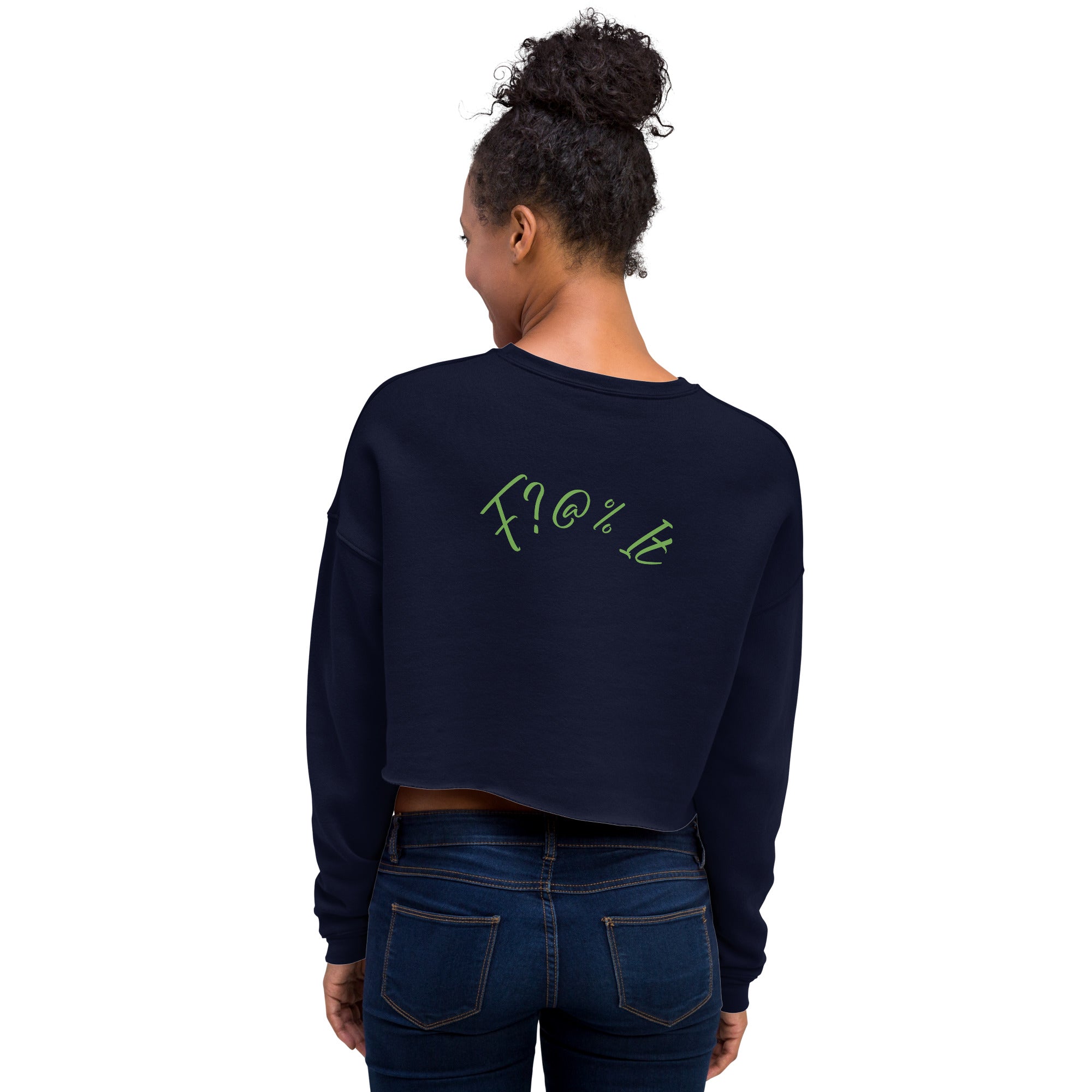 F?@% It Crop Sweatshirt