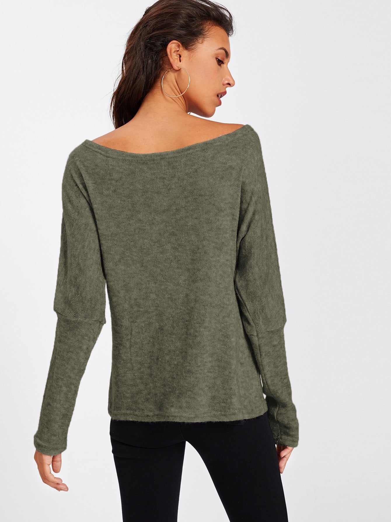 Batwing Sleeve Sweater - We Made It LLC 