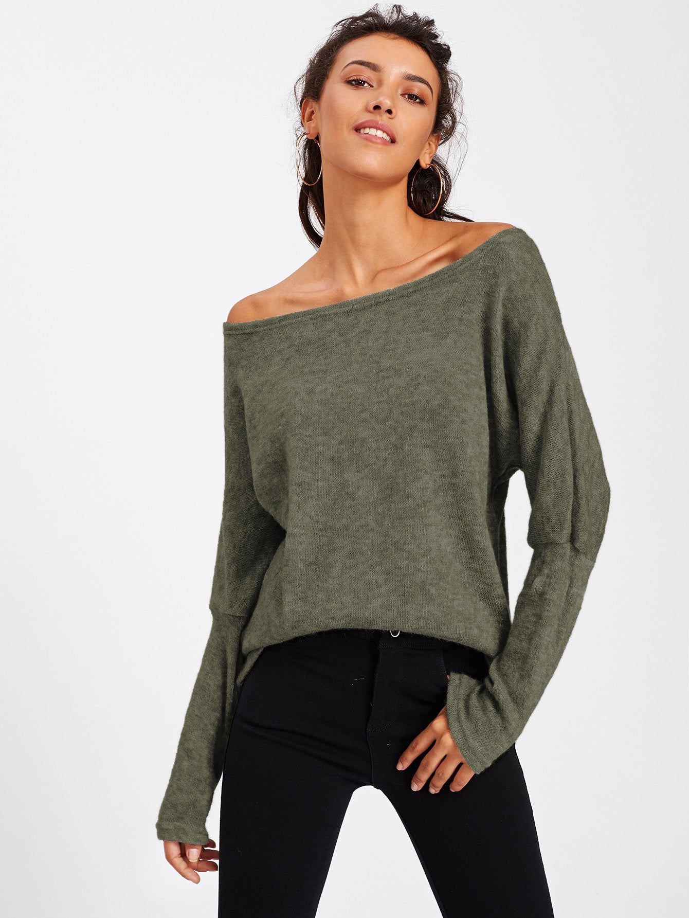 Batwing Sleeve Sweater - We Made It LLC 