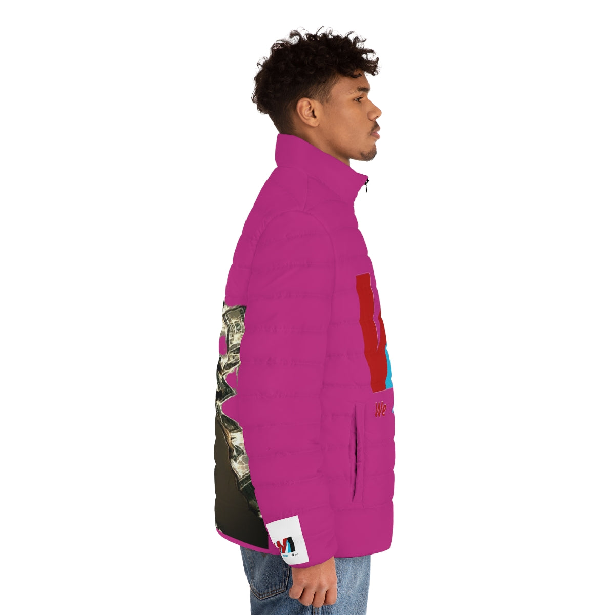 Money Magnet Puffer Jacket (AOP) - We Made It LLC 