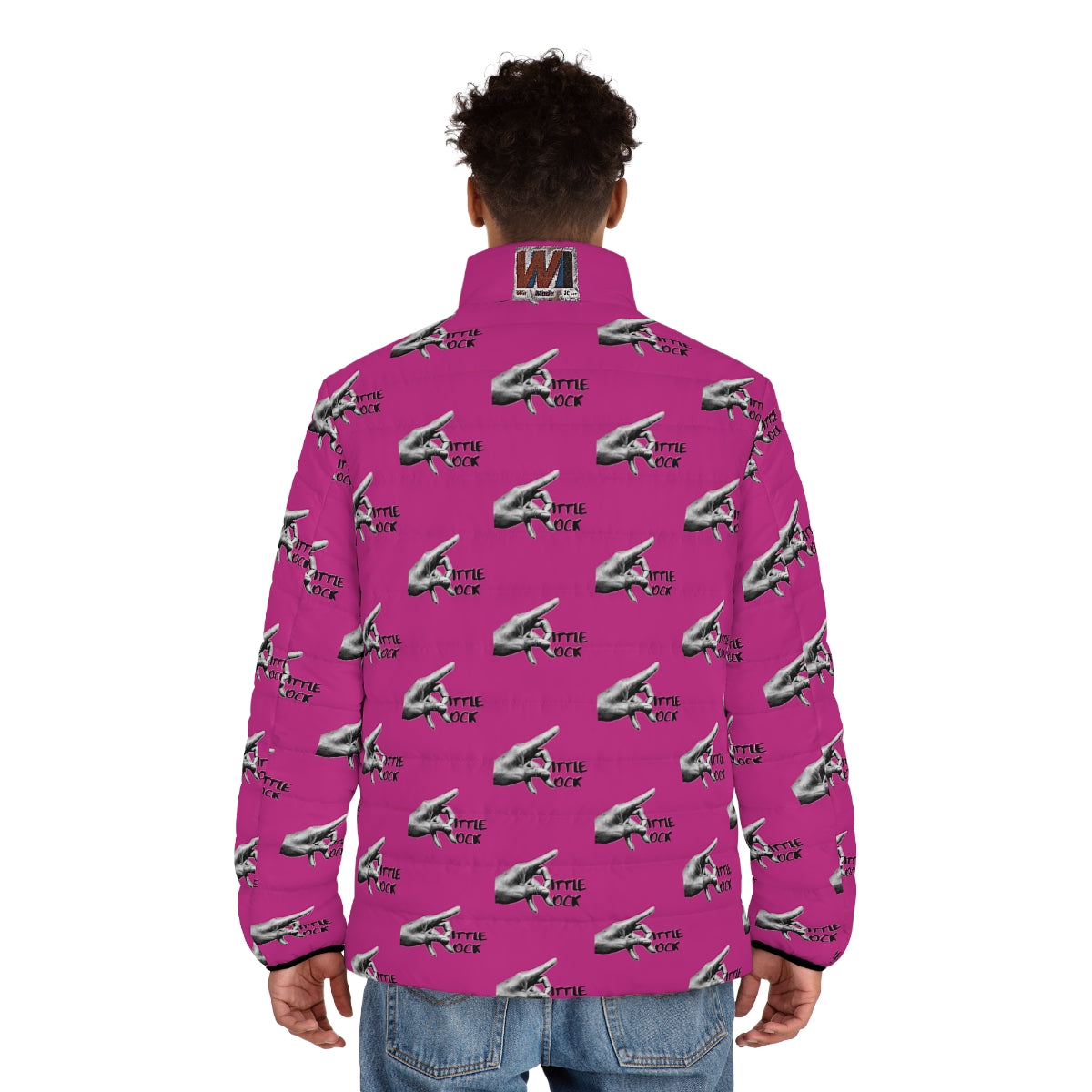 Little Rock Men's Puffer Jacket (AOP) - We Made It LLC 