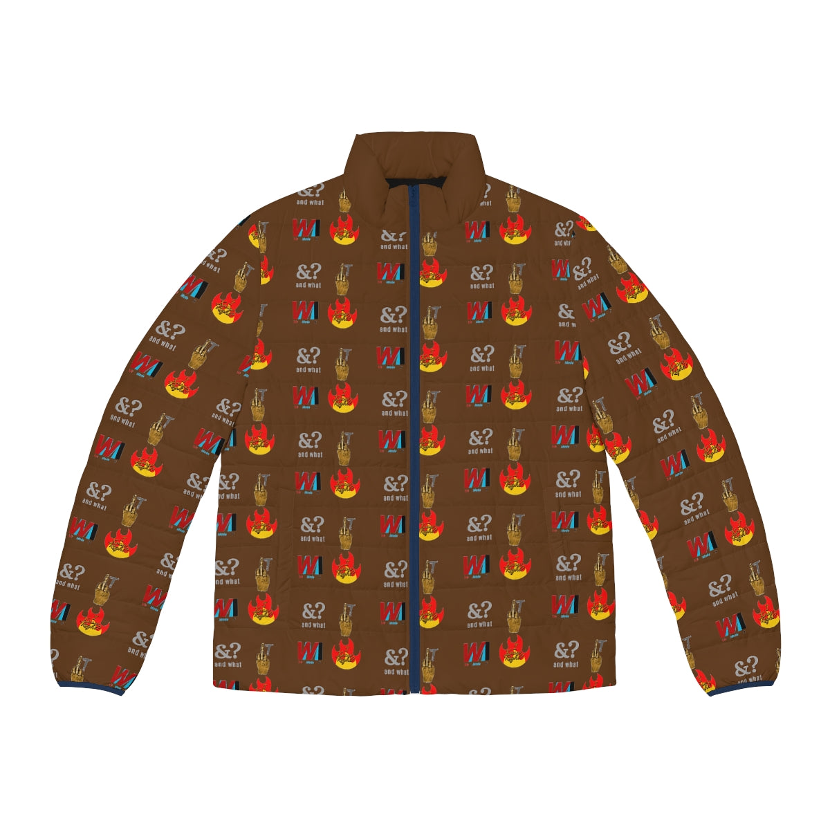 Brand Puffer Jacket (AOP) - We Made It LLC 