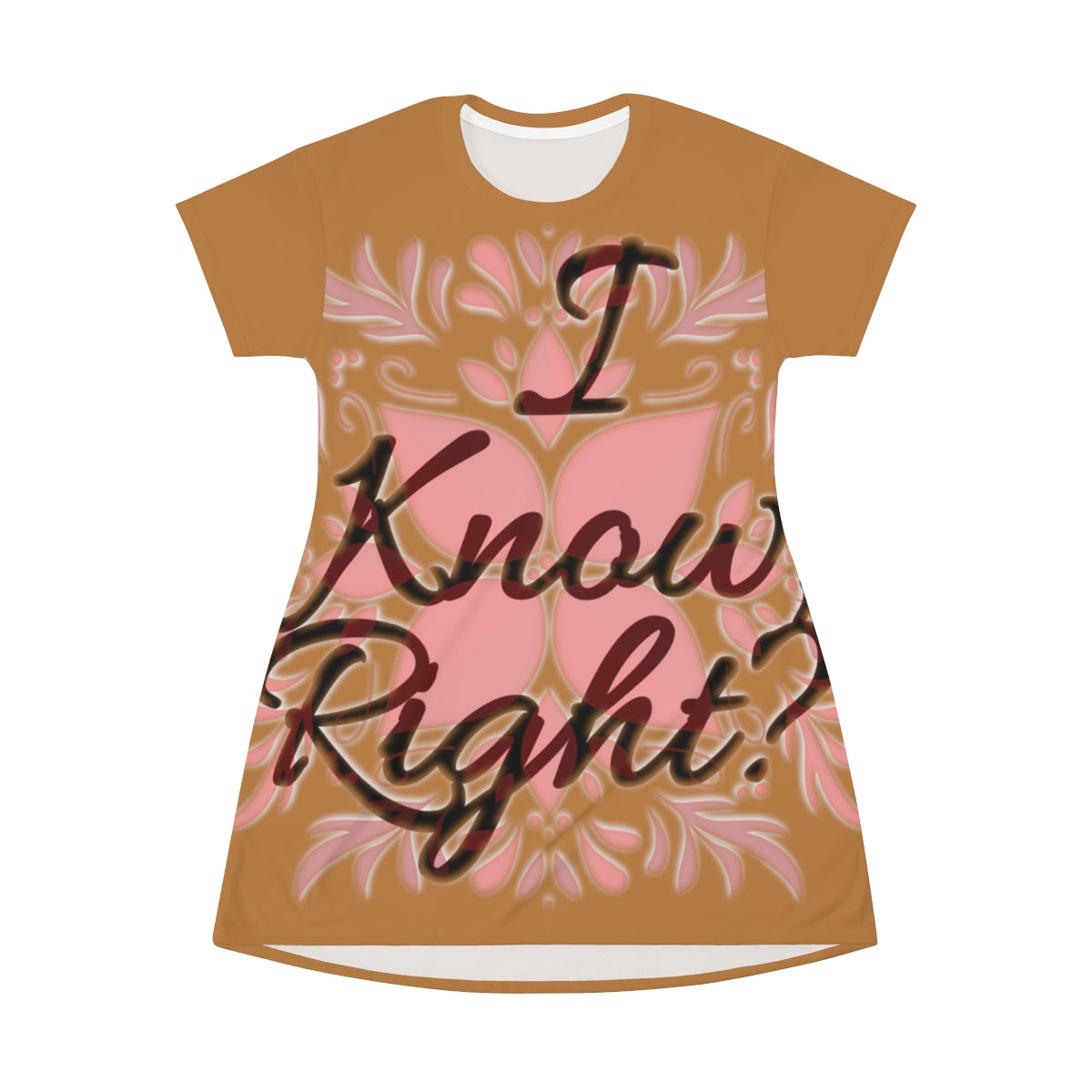 All Over Print T-Shirt Dress - We Made It LLC 