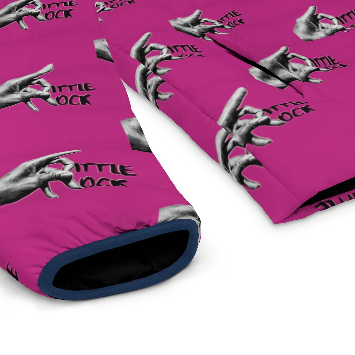 Little Rock Men's Puffer Jacket (AOP) - We Made It LLC 