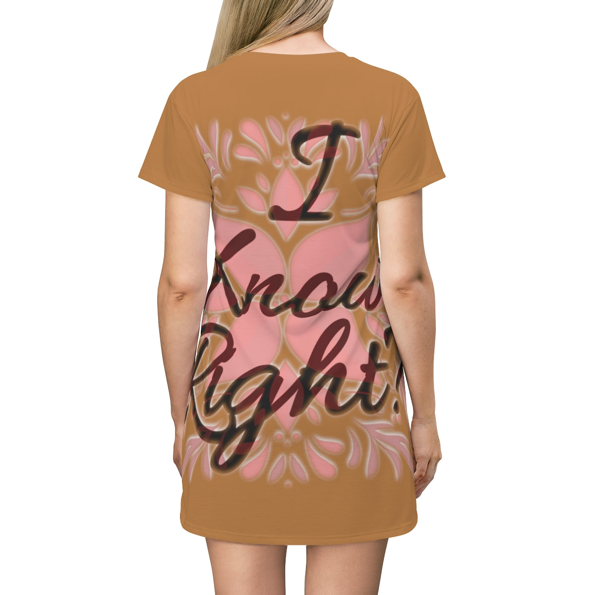 All Over Print T-Shirt Dress - We Made It LLC 