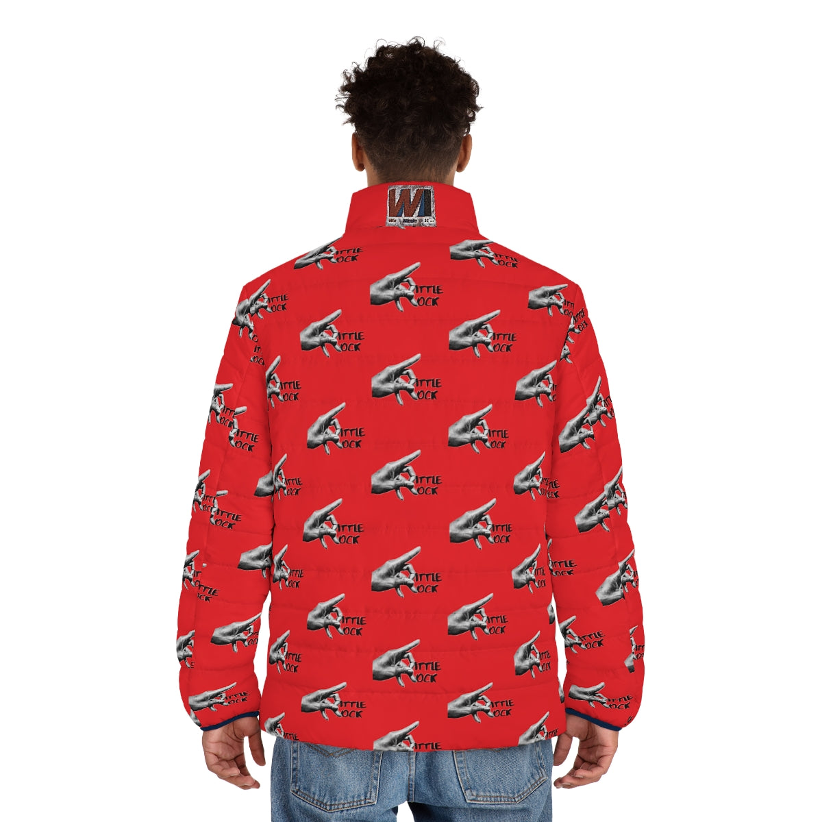 Little Rock Men's Puffer Jacket (AOP) - We Made It LLC 