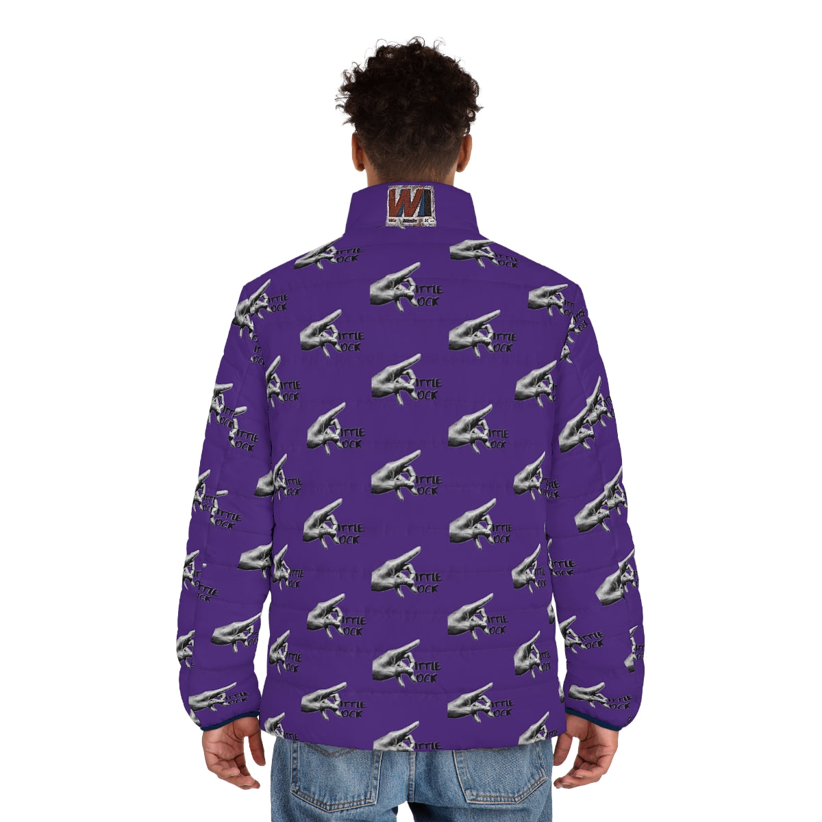 Little Rock Men's Puffer Jacket (AOP) - We Made It LLC 