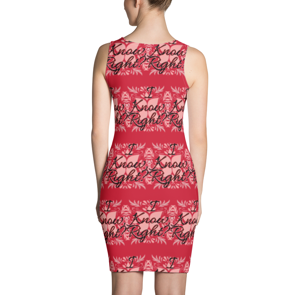 Ikr Sublimation Cut & Sew Dress red - We Made It LLC 