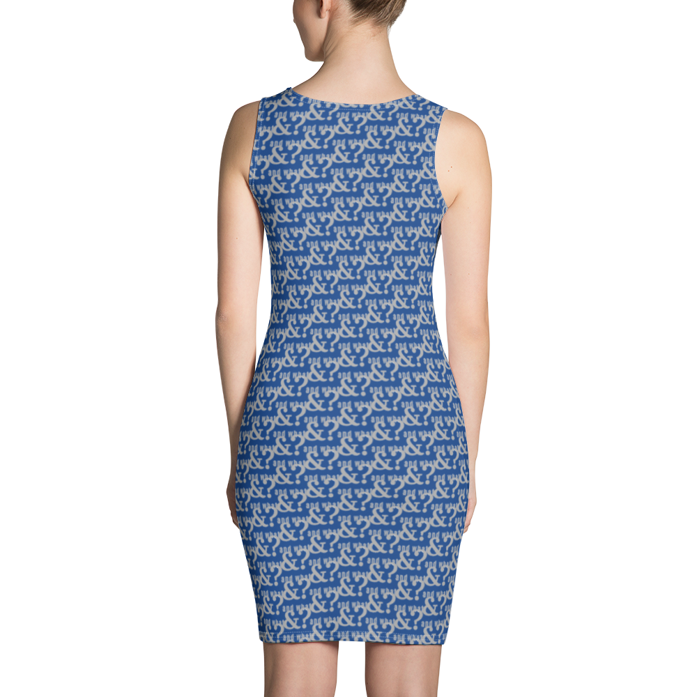And What Sublimation Cut & Sew Dress blue - We Made It LLC 