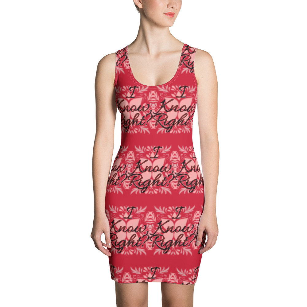 Ikr Sublimation Cut & Sew Dress red - We Made It LLC 
