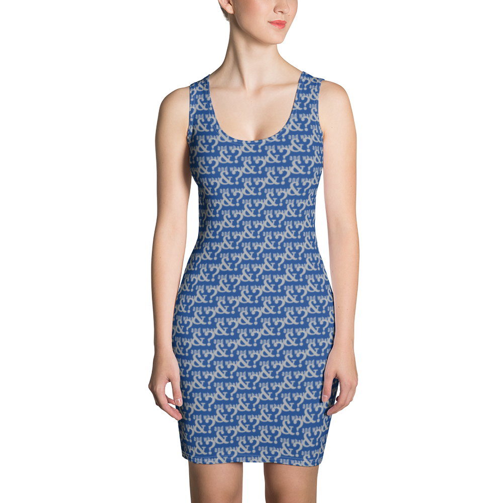 And What Sublimation Cut & Sew Dress blue - We Made It LLC 