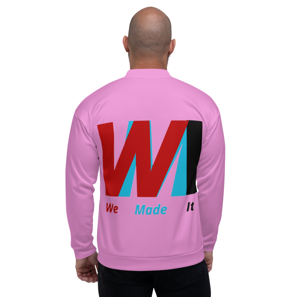 Wmi Unisex Bomber Jacket pink - We Made It LLC 