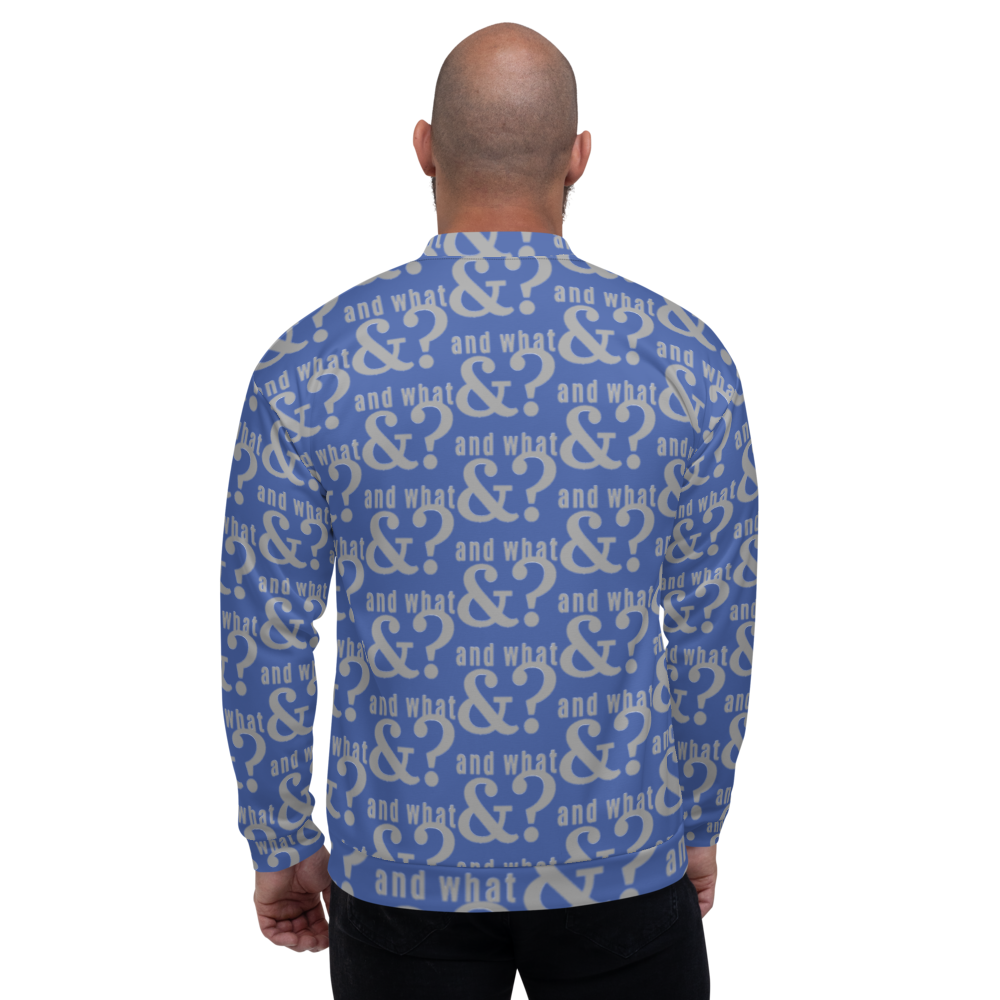 And What  Unisex Bomber Jacket blue - We Made It LLC 