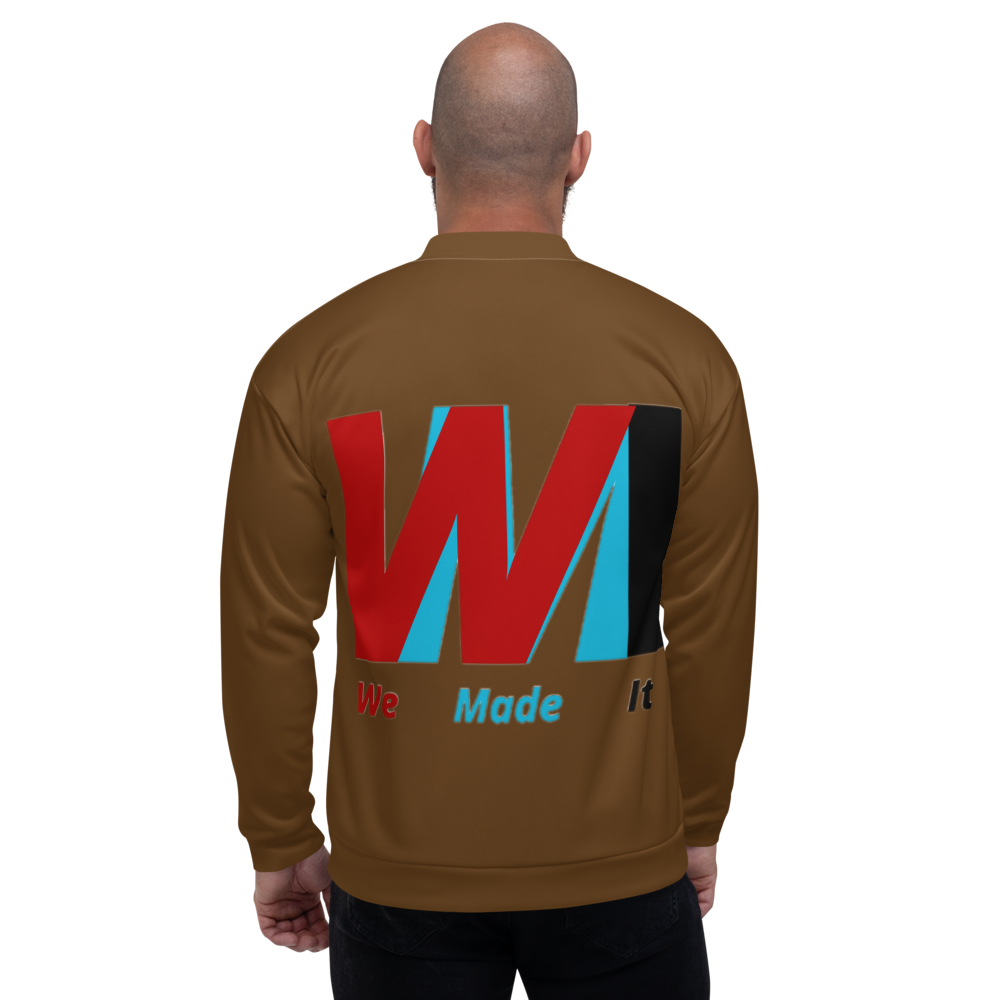 Wmi Unisex Bomber Jacket chocolate - We Made It LLC 