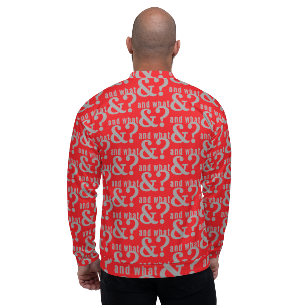And What Unisex Bomber Jacket red - We Made It LLC 
