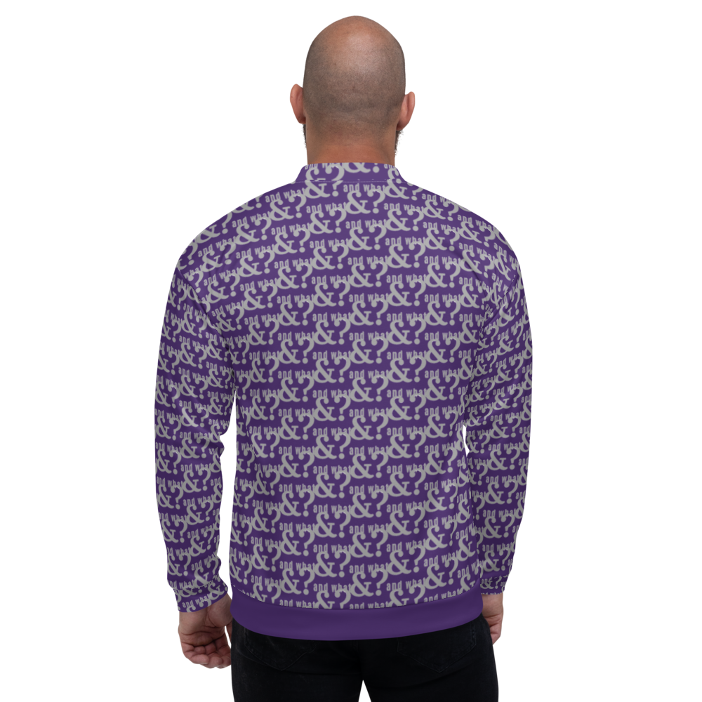And What  Unisex Bomber Jacket purple - We Made It LLC 