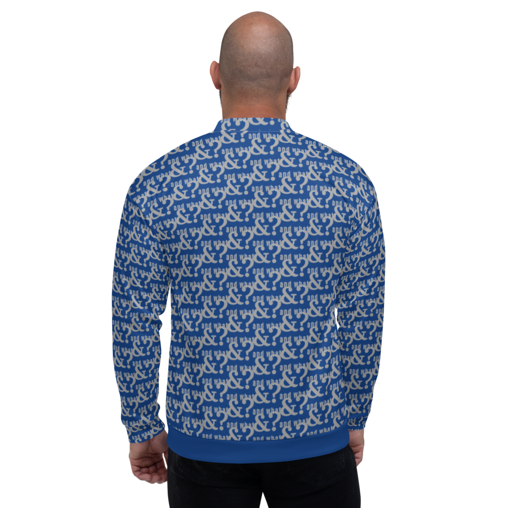 And What Unisex Bomber Jacket blue - We Made It LLC 