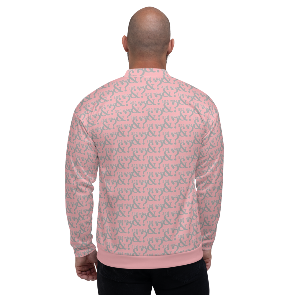 And What Unisex Bomber Jacket pink - We Made It LLC 
