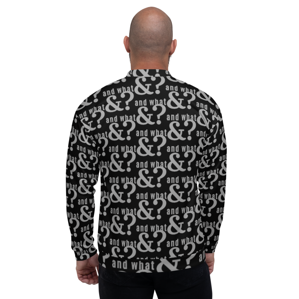 And What Unisex Bomber Jacket black big - We Made It LLC 