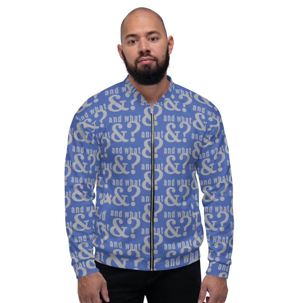 And What  Unisex Bomber Jacket blue - We Made It LLC 