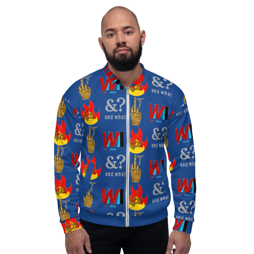 Brand Unisex Bomber Jacket bkue - We Made It LLC 