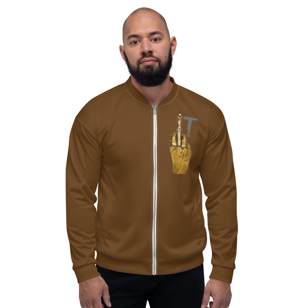 Wmi Unisex Bomber Jacket chocolate - We Made It LLC 
