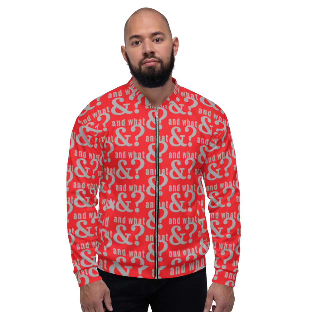 And What Unisex Bomber Jacket red - We Made It LLC 