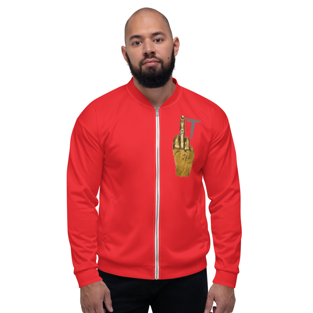 Wmi Unisex Bomber Jacket red - We Made It LLC 