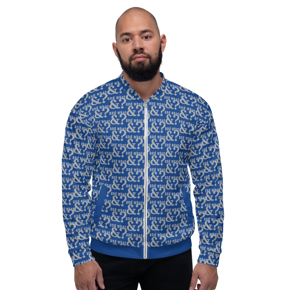 And What Unisex Bomber Jacket blue - We Made It LLC 