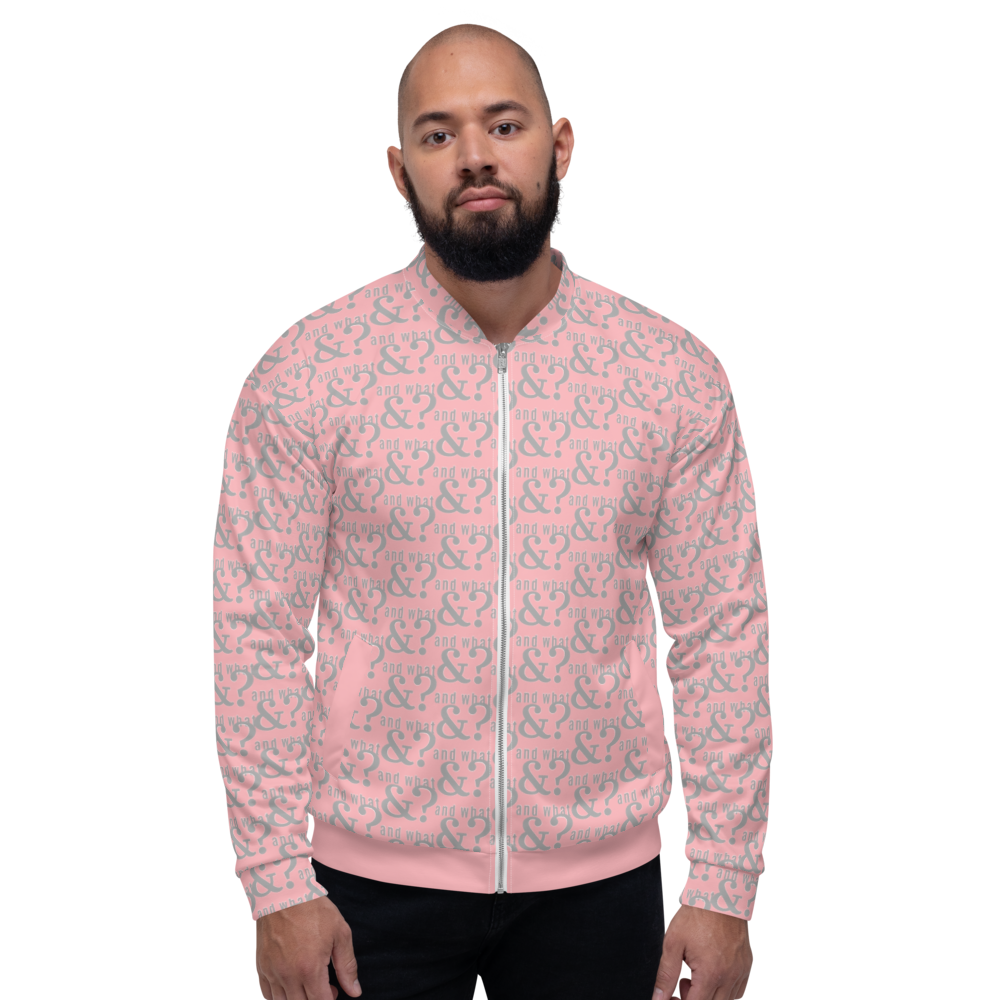 And What Unisex Bomber Jacket pink - We Made It LLC 