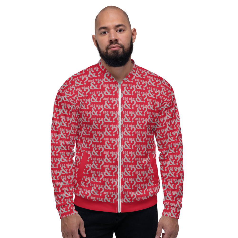 And What Unisex Bomber Jacket red small - We Made It LLC 