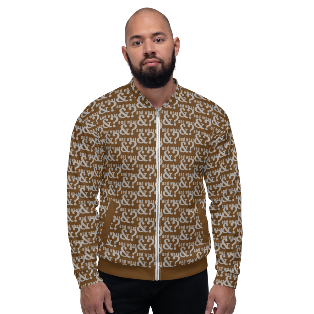And What Unisex Bomber Jacket chocolate small - We Made It LLC 