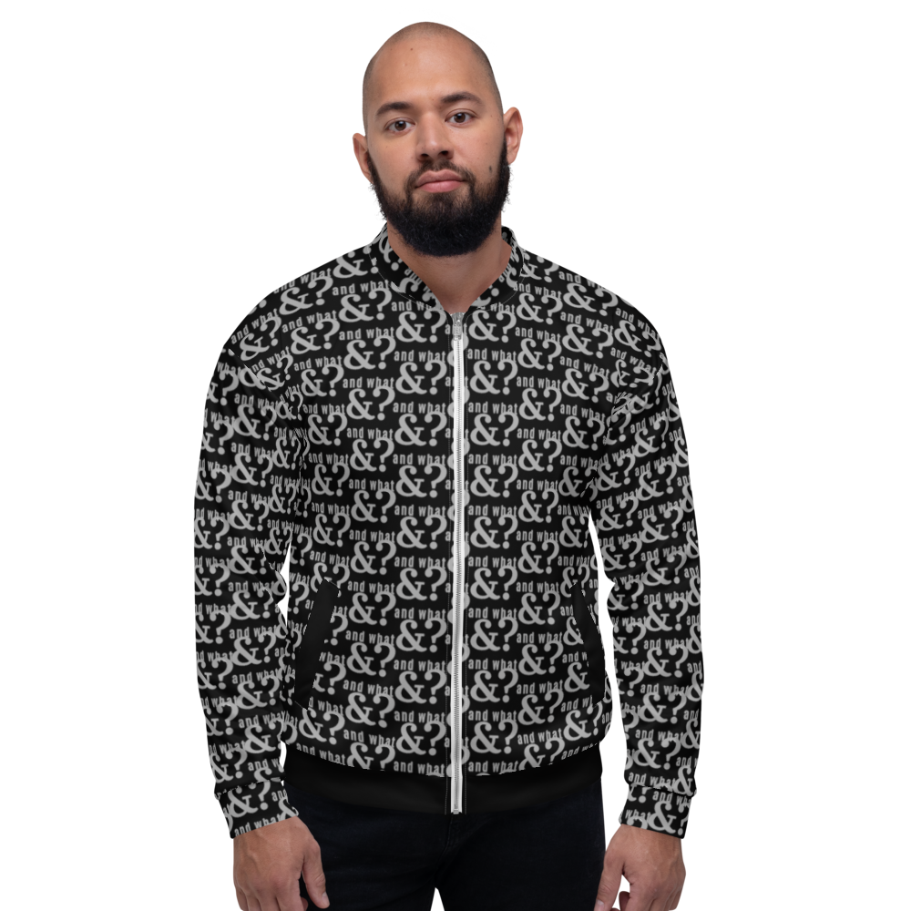 And What Unisex Bomber Jacket black small - We Made It LLC 