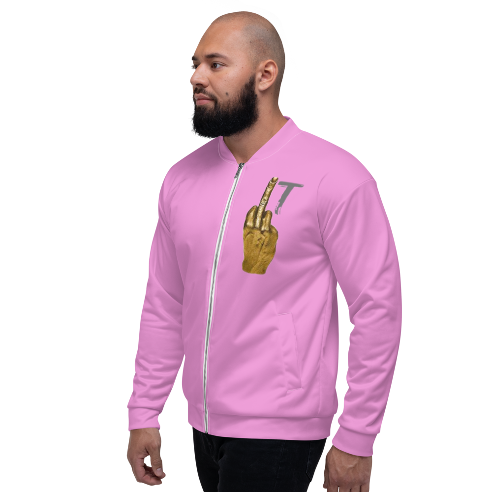 Wmi Unisex Bomber Jacket pink - We Made It LLC 