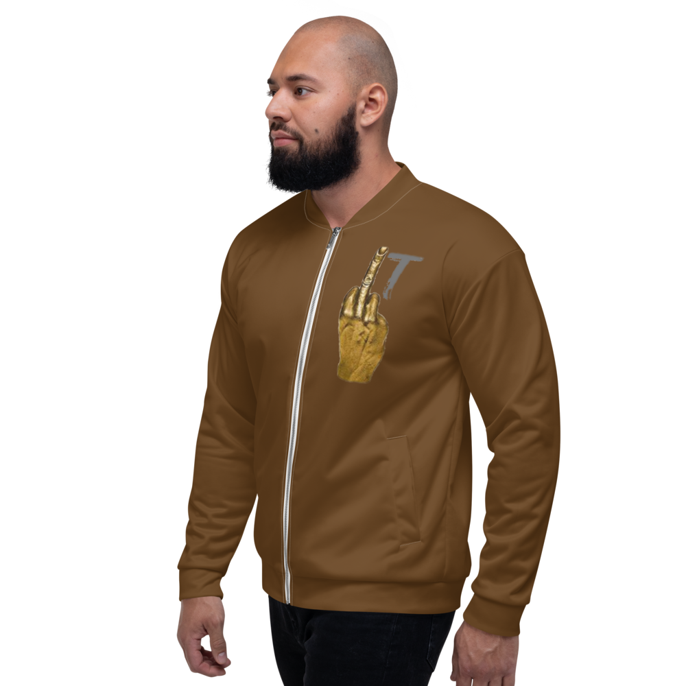 Wmi Unisex Bomber Jacket chocolate - We Made It LLC 