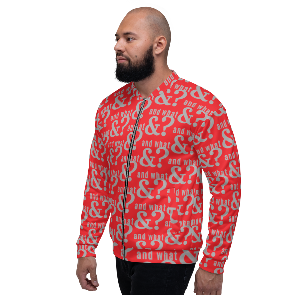 And What Unisex Bomber Jacket red - We Made It LLC 