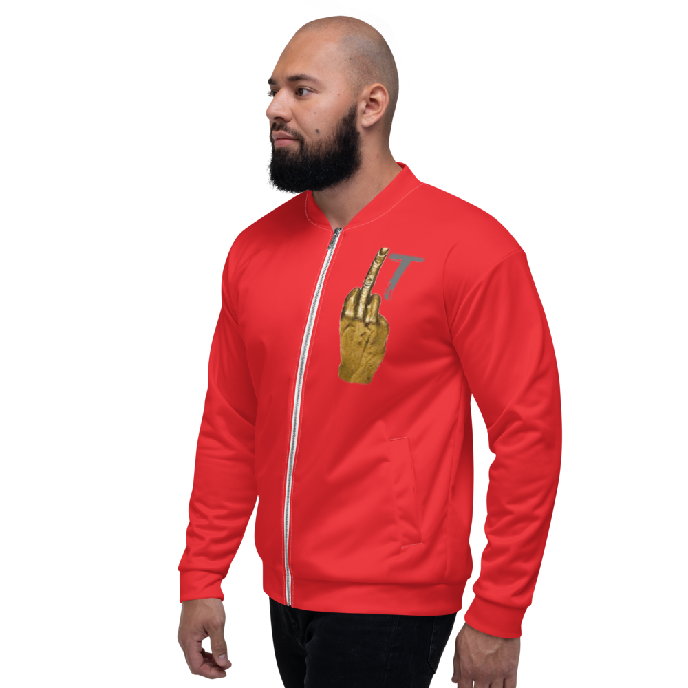 Wmi Unisex Bomber Jacket red - We Made It LLC 