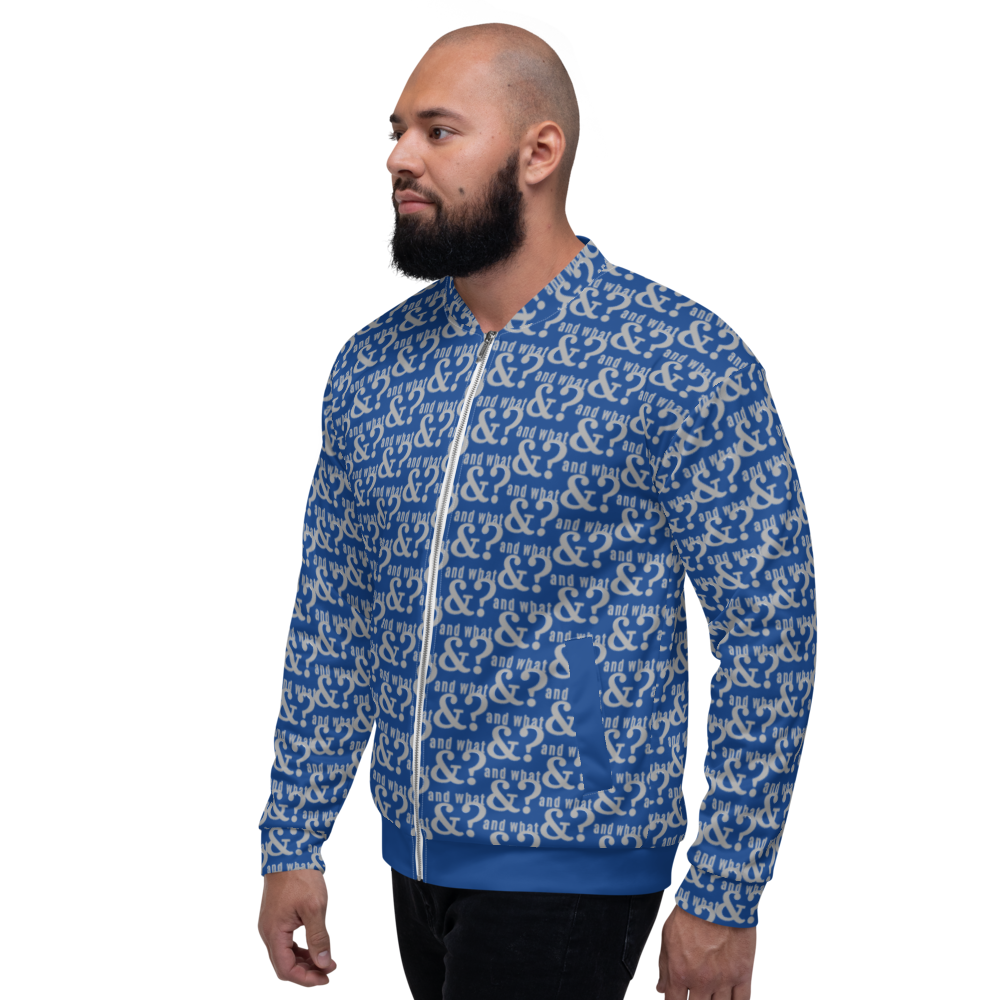 And What Unisex Bomber Jacket blue - We Made It LLC 
