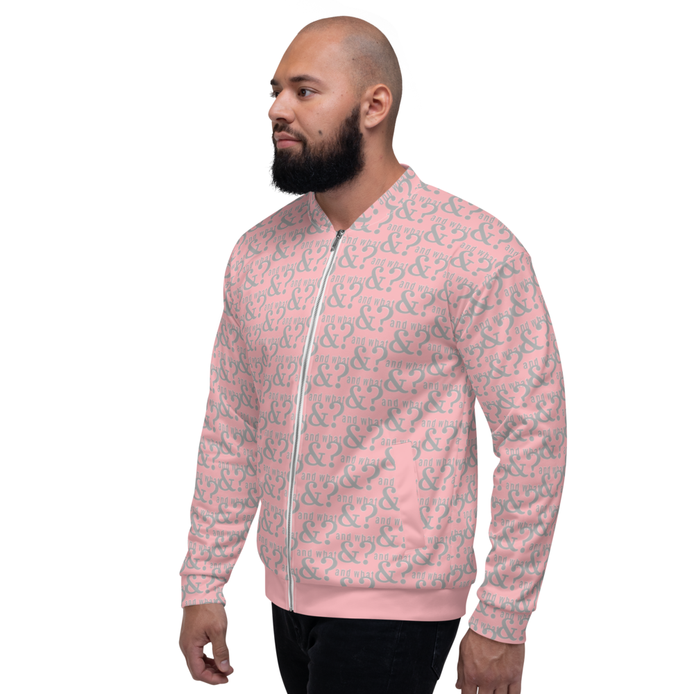 And What Unisex Bomber Jacket pink - We Made It LLC 