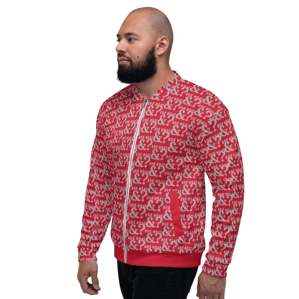 And What Unisex Bomber Jacket red small - We Made It LLC 