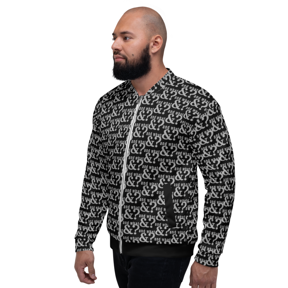 And What Unisex Bomber Jacket black small - We Made It LLC 