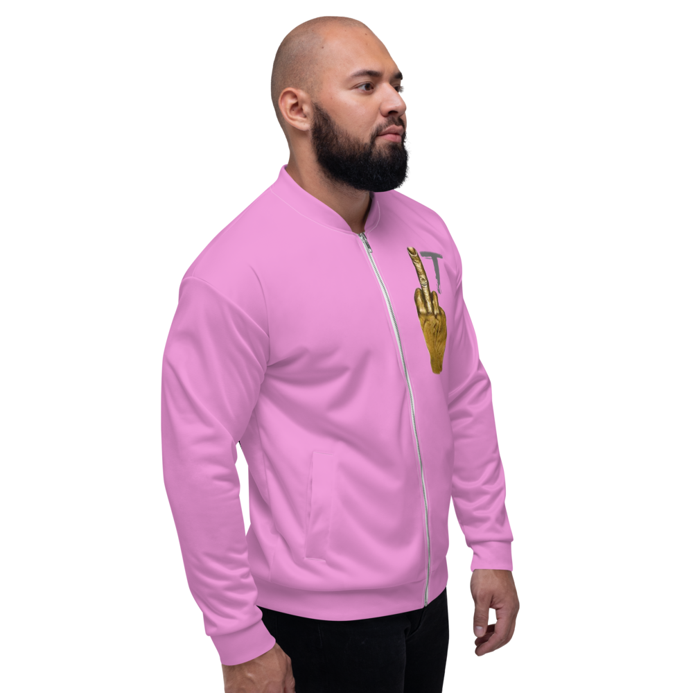 Wmi Unisex Bomber Jacket pink - We Made It LLC 